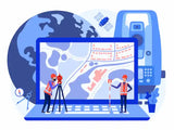 Illustration of surveyors